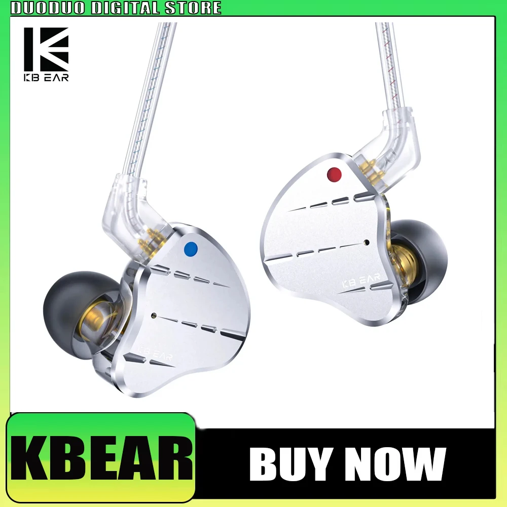 

KBEAR KS10 1DD+4BA Metal Earphone HIFI in Ear Earbud Sport Game Music Monitor Sound Noise Reduction Headset Fashion Gift