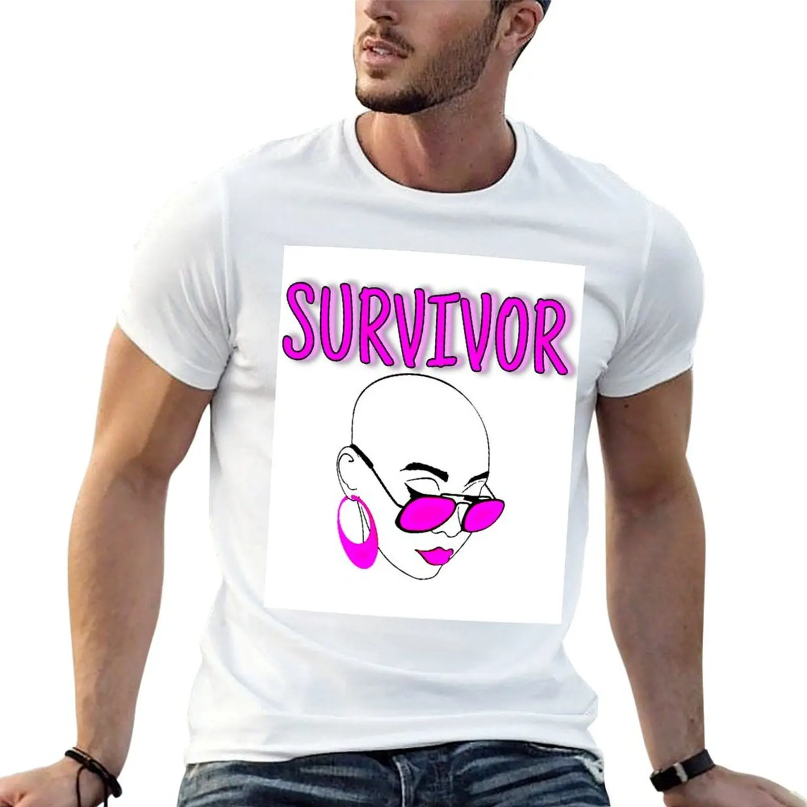 Cancer Survivor Bald is Beautiful T-Shirt vintage football t shirt oversized t shirt men