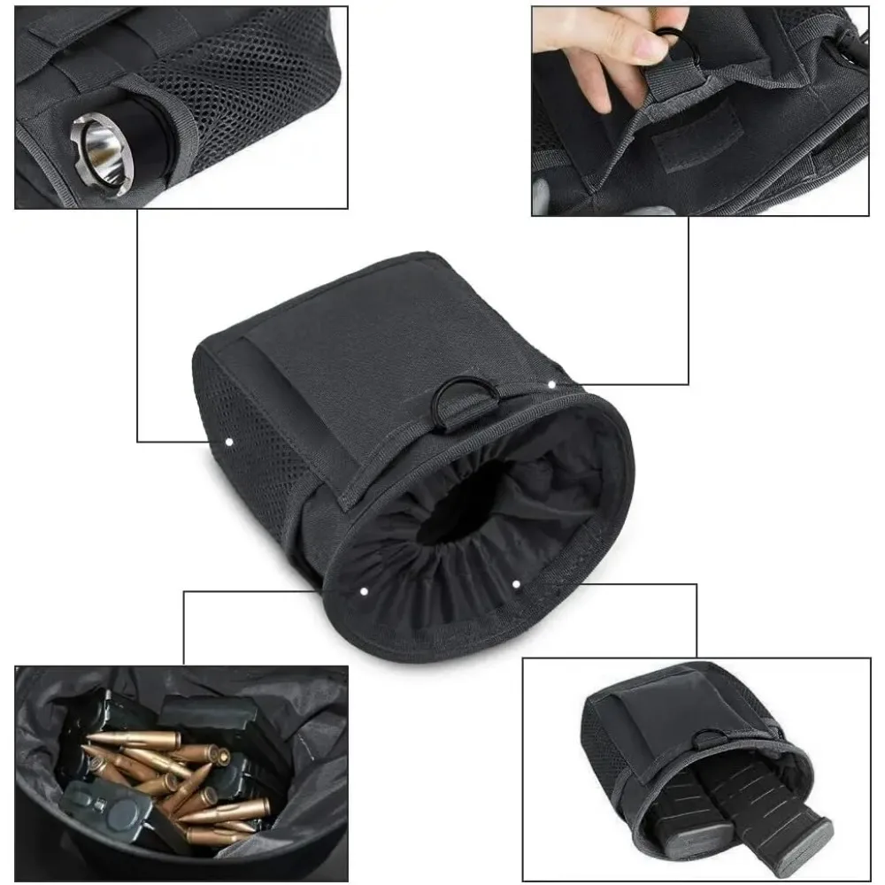 Adjustable Tactical Molle Dump Pouch, 1 Pack