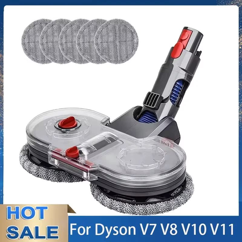 Electric Dry Wet Mopping Head for Dyson V7 V8 V10 V11 V15 G5 Vacuum Cleaner Parts Include Water Tank