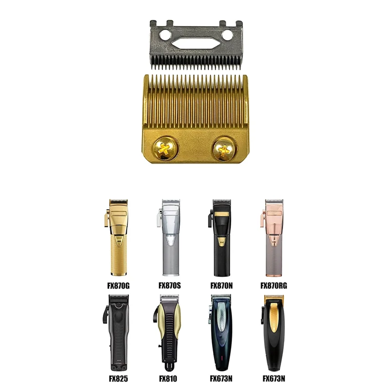 AC39-For Babylisspro Barberology Clipper استبدال شفرات التيتانيوم FX870، FXF880 FX810، FX825 FX673N درجة احترافية