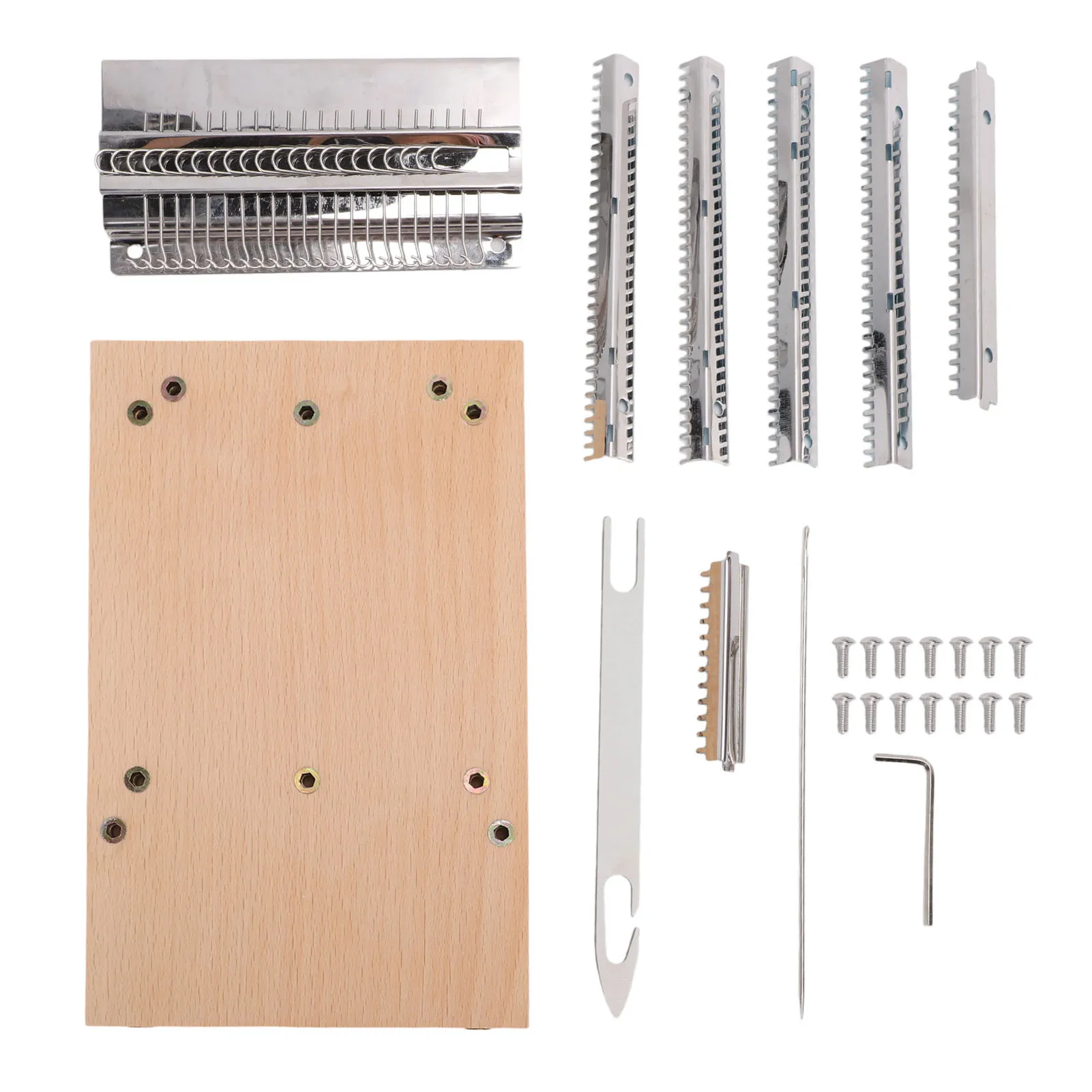 

Вязальная рамка, малая ткацкая машина, из нержавеющей стали и дерева, ручная вязальная машина, инструмент для ткачества для одежды, одеял, рукоделия