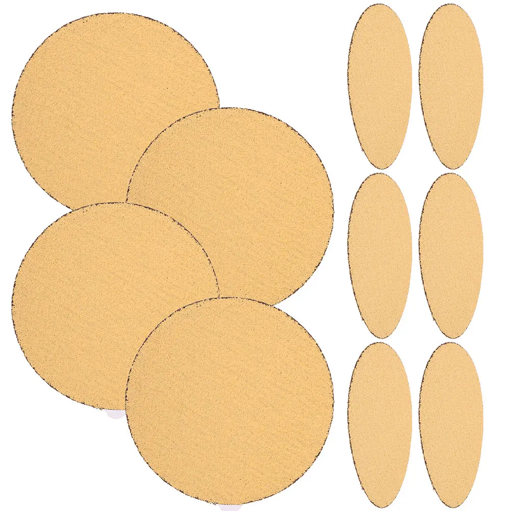 

10 Pcs Glue-back Sandpaper Disc Round Abrasive Pads Car Grit Grinding Drill Sanding