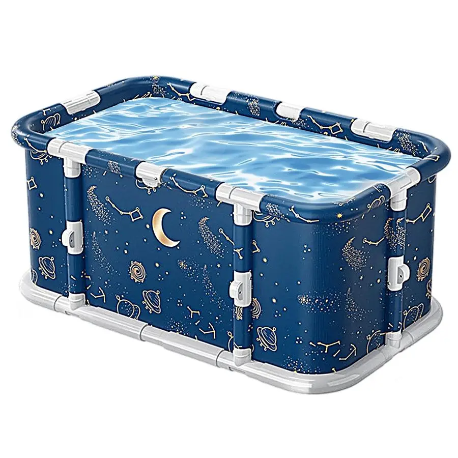 

Большая портативная складная ванна для взрослых 45.3x21.6x16 дюймов, отдельная семейная СПА-ванна для терапии, горячих и холодных ванн, для СПА-процедур и ледяных ванн.