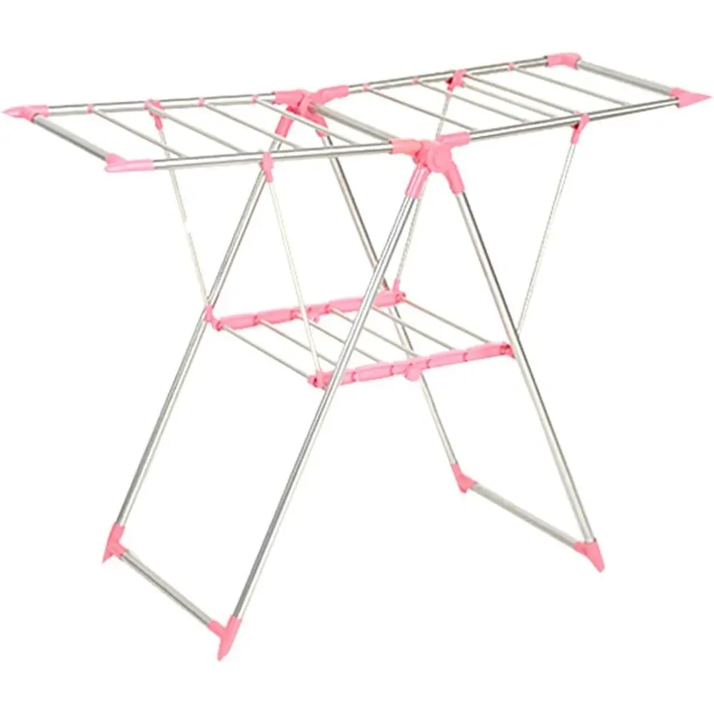 

Rose Red Indoor Balcony Stainless Steel Quilt Drying Rack