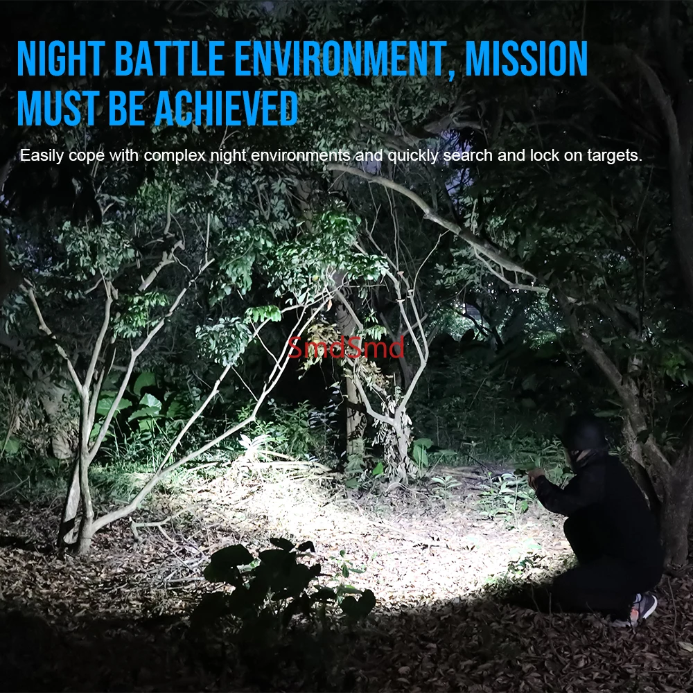 GM07-SE Tactical LED Flashlight 1050Lumen Quick Release 2-Mode USB 16340 IP65 for Common Use Pistol Torch Light