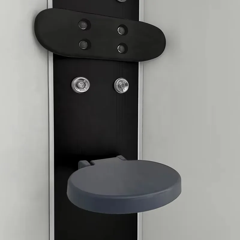 New Glass Fold Sliding Door Hotel Bathroom Shower Cabin Square Integrate Shower Rooms Unit With Frame Base