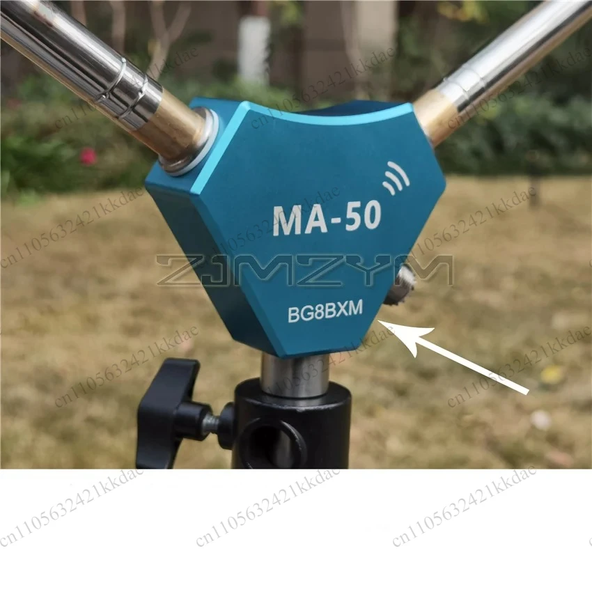 MA-50 Portable Positive V-rod Shortwave Antenna 5.6m Rod Length Aluminum Alloy Anodized Stainless Steel