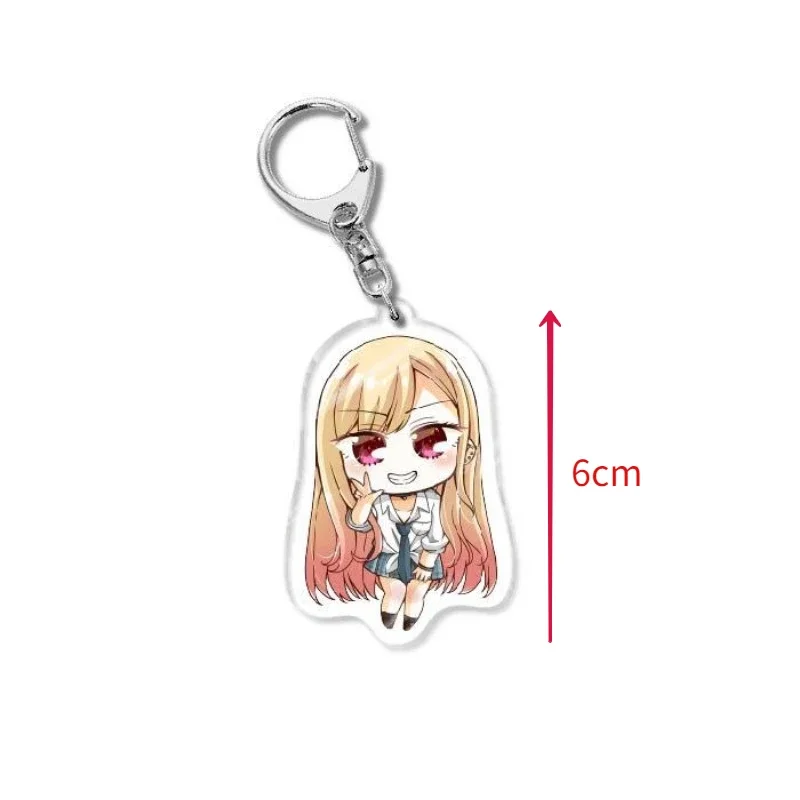 My Dress Up Darling Cute Keychains Anime Figure Kitagawa Marin Inui Sajuna Gojo Wakana Keyring Kawaii Backpacks Pendants Gifts