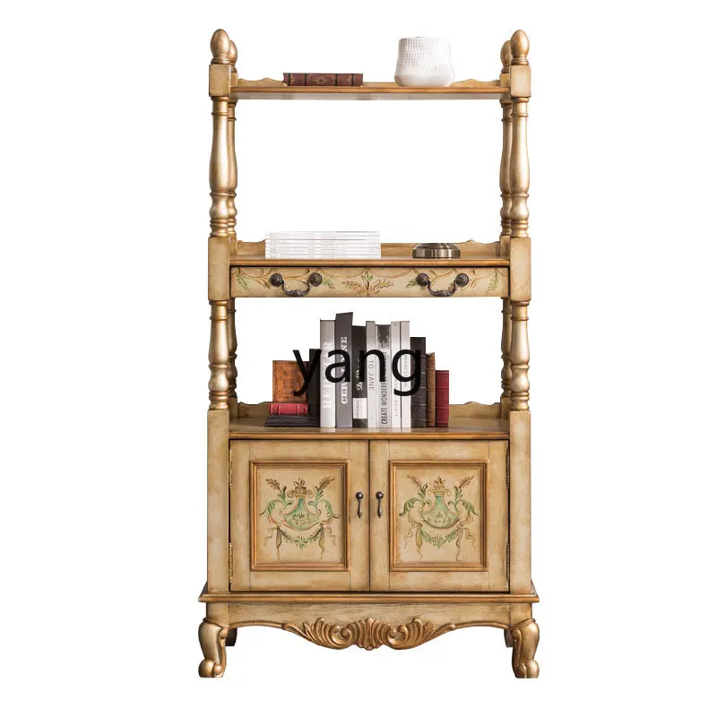 LTT solid wood wine rack rack porch storage decorative storage cabinet
