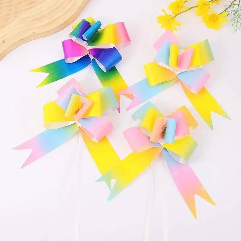 10pcs Fantasy Bow Knot Handheld Flower Gift Decoration Holiday Toys Gift Packaging Graduation Party Deciration Mariage Champetre