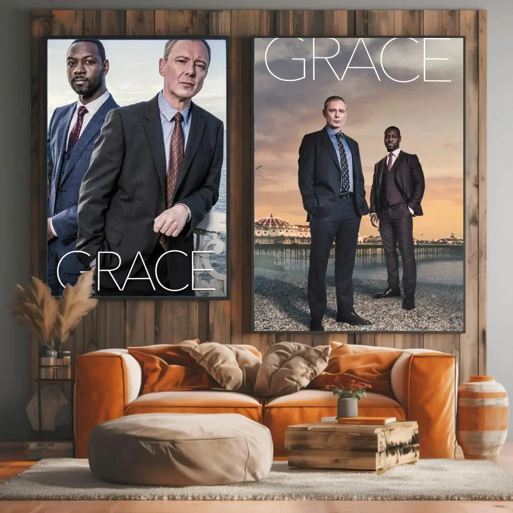 tv series G-Grace-E Painting Calligraphy Elegant Botanical Decor for Living Room Modern Interior Design