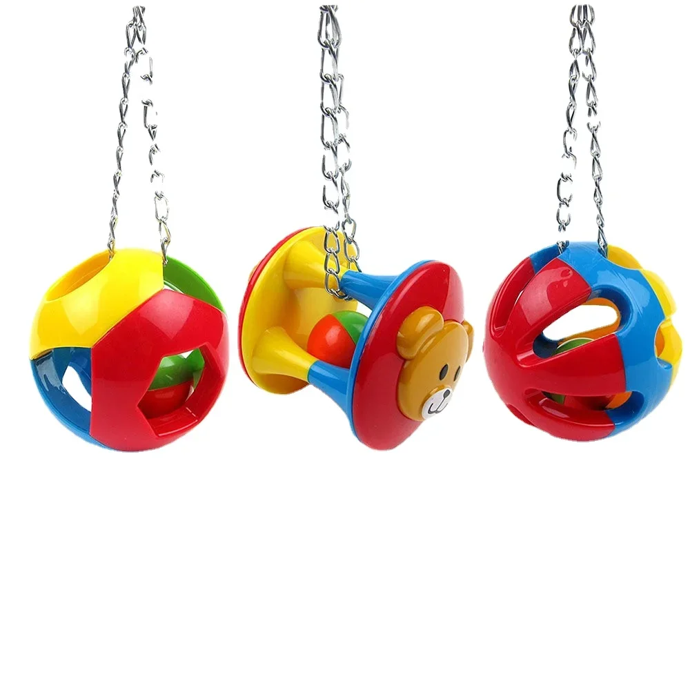 Pet Bird Bites Toy Parrot Chew Ball For Parrots Swing Cage Hanging Cockatiel brinquedos  Supplies