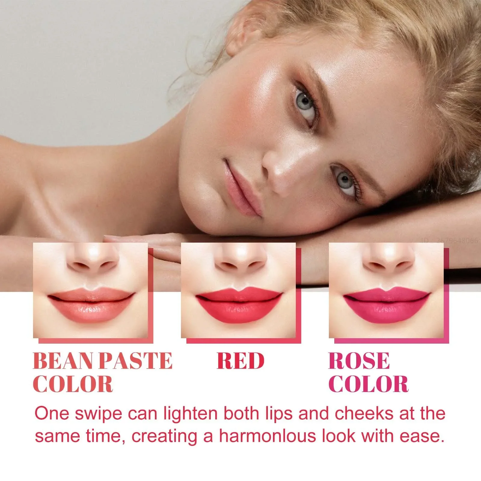 Blush en poudre 2 en 1 pour le visage, baume pour le visage, maquillage décoratif, brume légère, longue durée, brillant, multifonctionnel