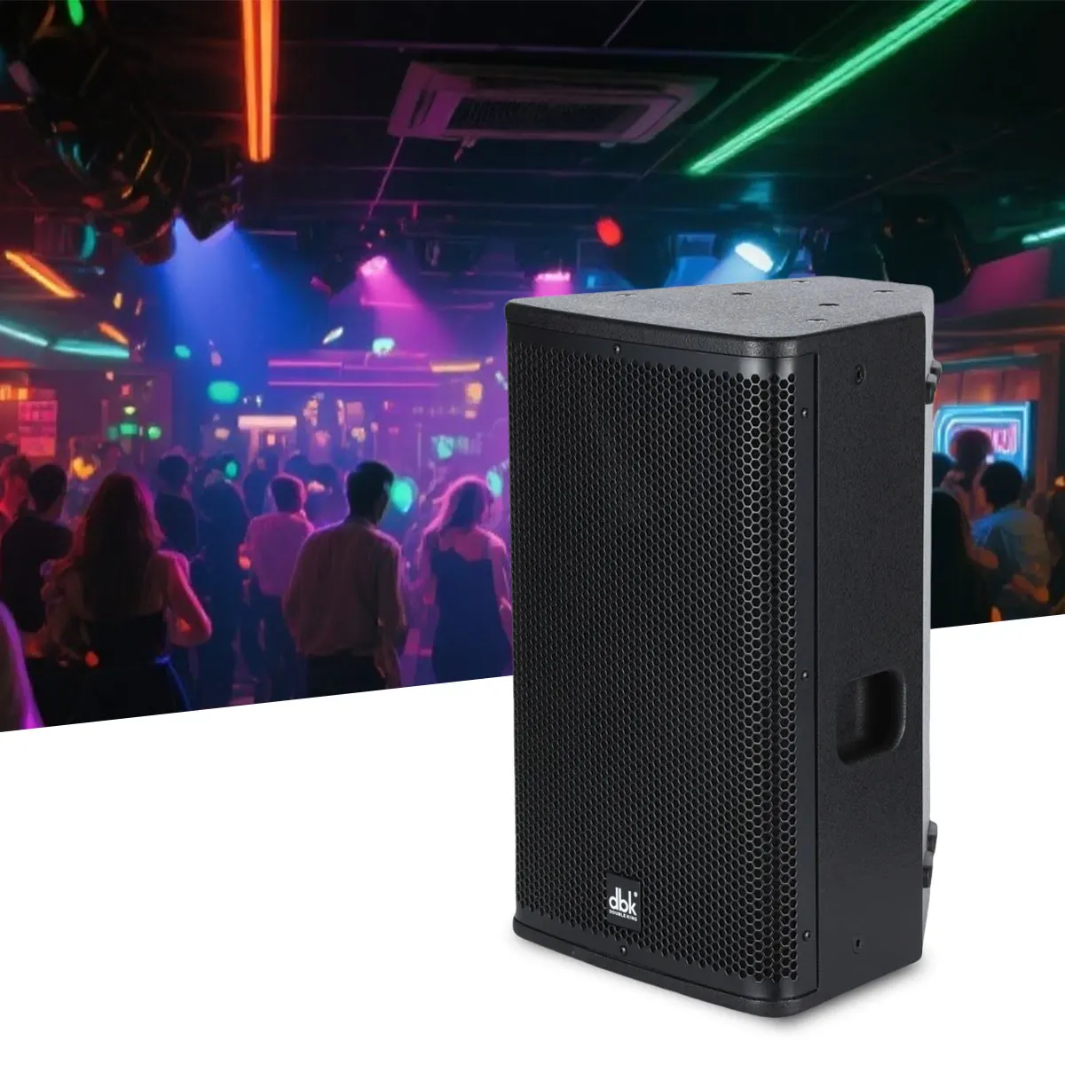 Karaoke 10 Inch Full Range DJ Speaker Set With Amplifier Sequencer KTV Preamp Microphone Audio Sound Equipment For Party