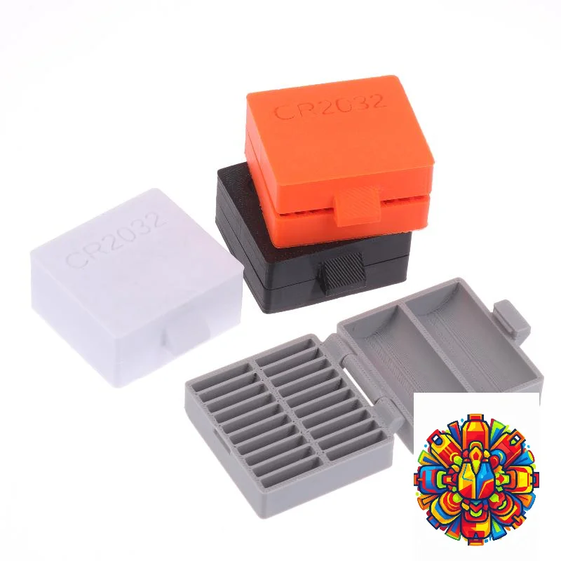 20-Hole CR2032 Battery Box Coin Cell Battery Storage Case Small Battery Organizer Portable Batteries Protective Holder