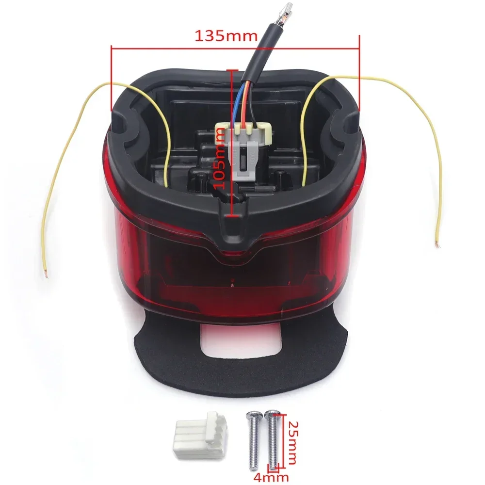 Smoked Layback LED Taillight Brake Light For Harley Davidson '18&Up FXLR FLHC ’03-'17 FXST ’00-'17 FLST Motorcycle Part