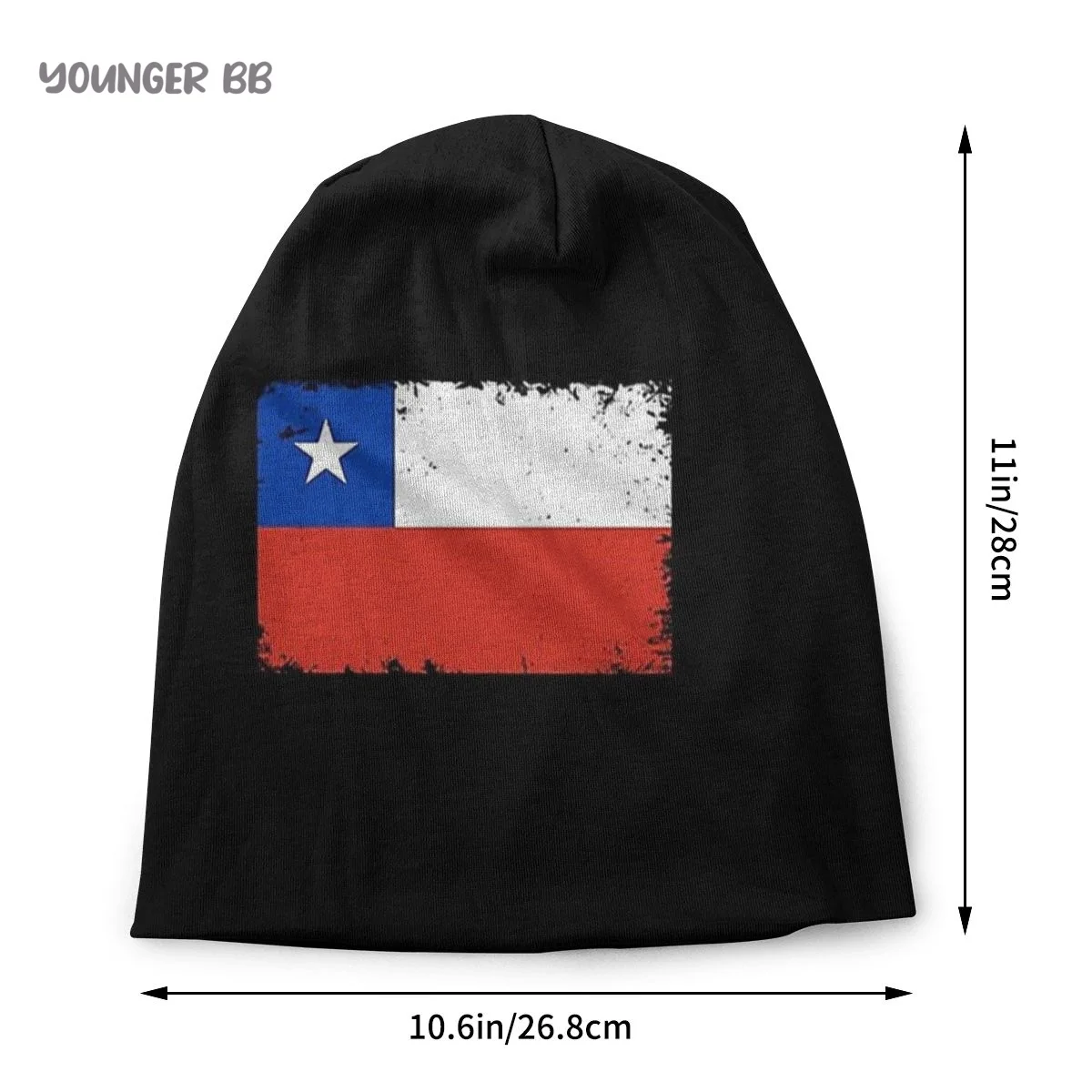 Bonnet Hats Flag of Chile Men Women's Knitting Hat Ecuador Heartbeat  Vintage Winter Warm Cap Beanies Thermal Elastic Caps