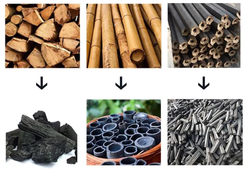 Horno de carbonización de 3 toneladas Horno de carbón de alta eficiencia Horno de carbonización de cáscara de maní