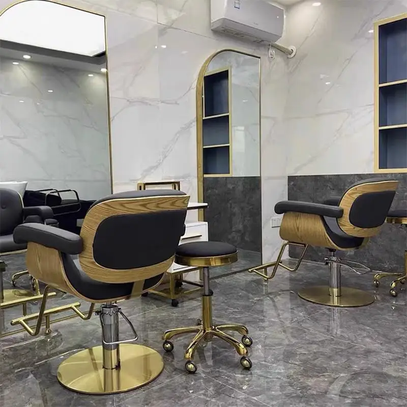 Kursi hidrolik Salon kecantikan Esthetician kecantikan profesional kursi berlengan tato pria bangku mencukur estetika Chaise Furniture rambut