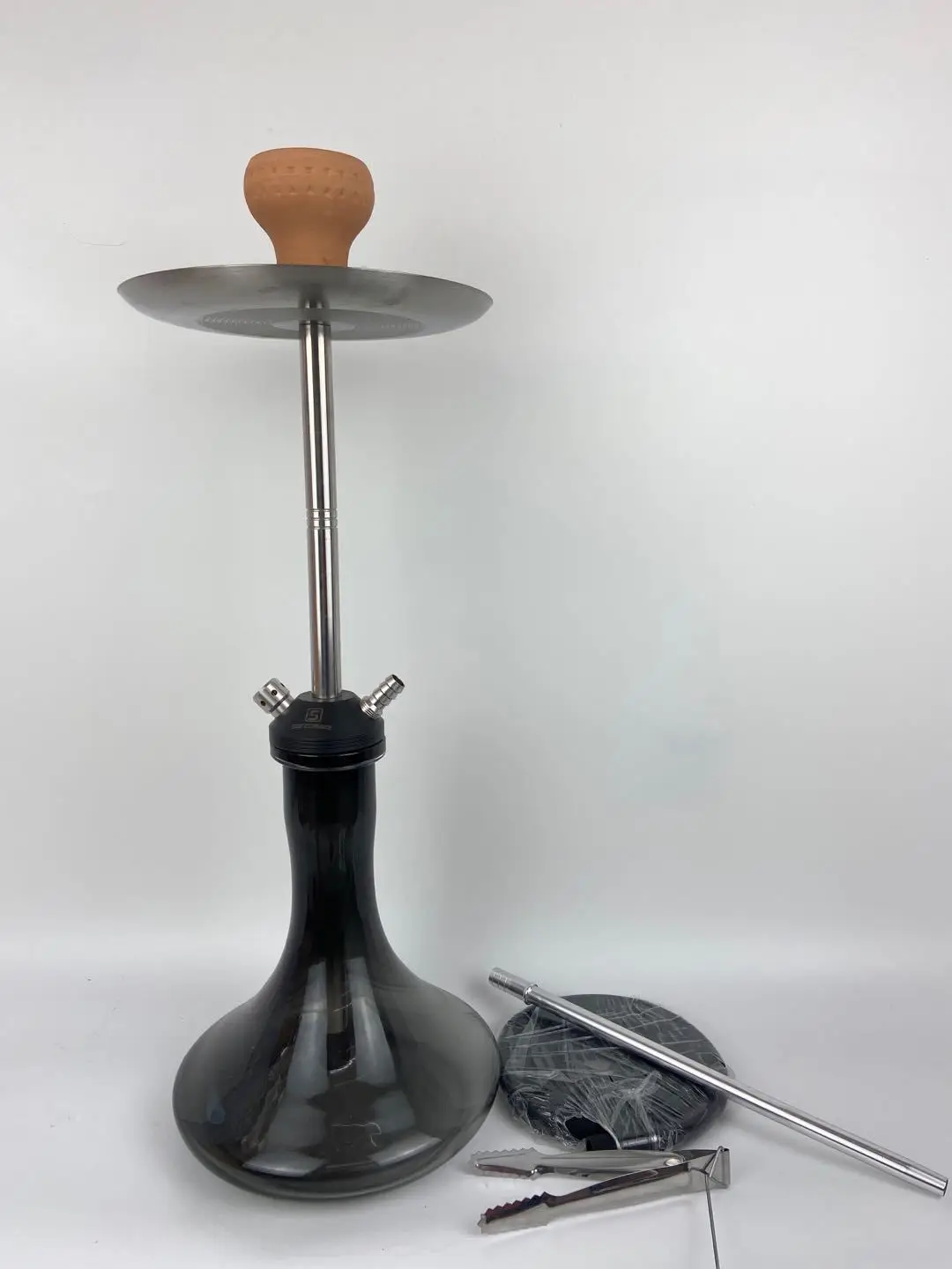 

Premium Soft Smoke Shisha Set Premium Glass Shisha Stainless Steel Smoking Set Frosted Sheesha Hukka Glass Based Water