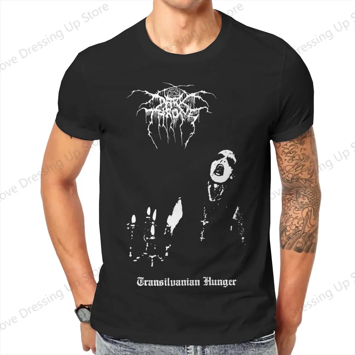 

Norwegian Black Metal Band 100%Pure Cotton Sport Men T-Shirt Darkthrone Transilvanian Hunger Short sleeve Tshirts Harajuku Tee