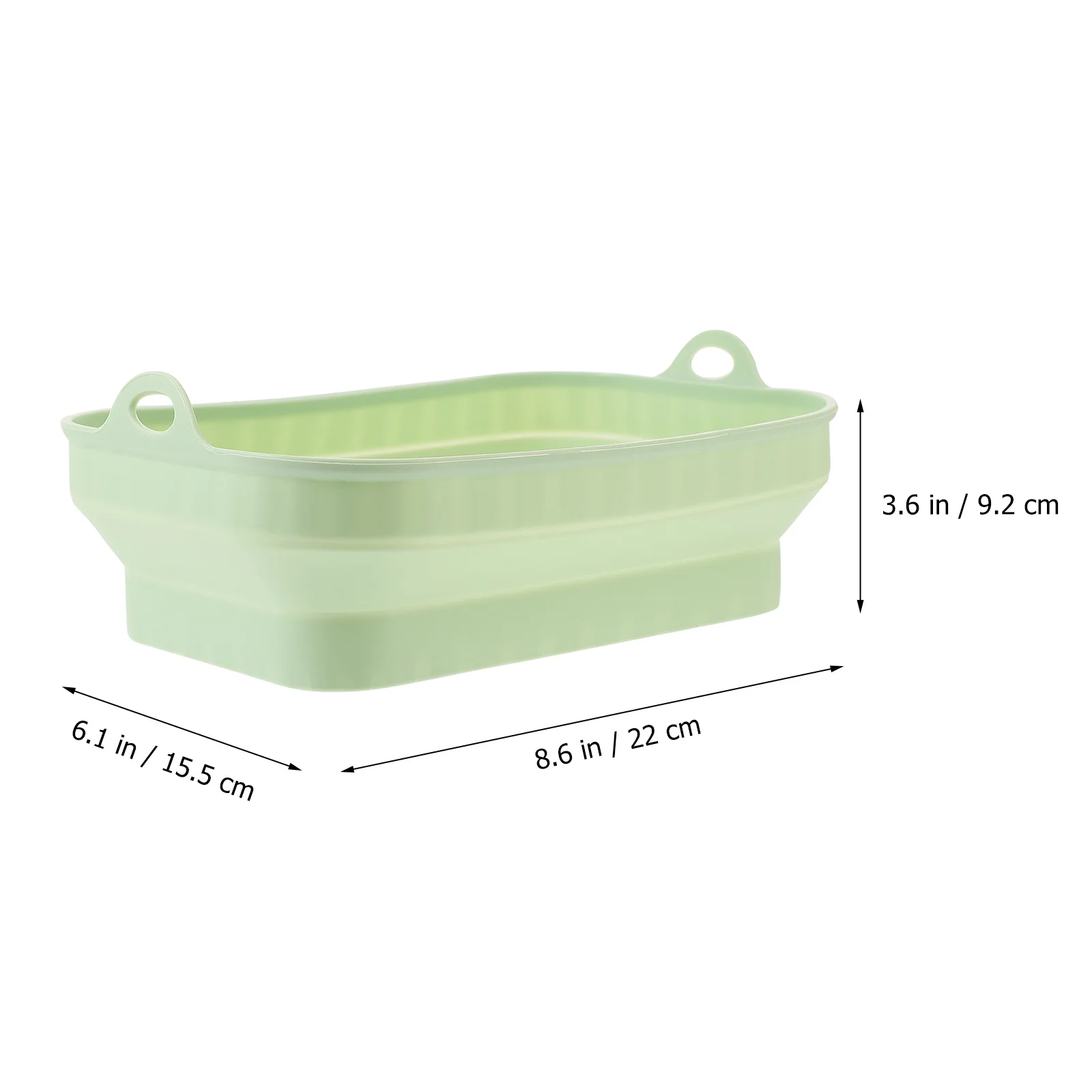 بطانة مقلاة هوائية من السيليكون قابلة لإعادة الاستخدام، صينية خبز مستطيلة غير لزجة مناسبة لملحقات مقلاة الهواء والميكروويف #1