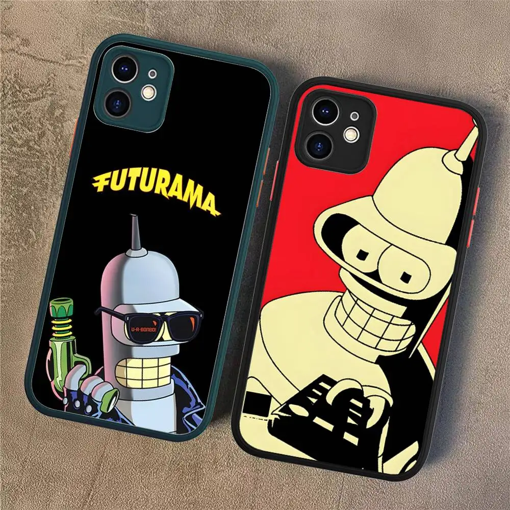 

Cartoon Cute B-Bender Phone Case For IPhone 11 12 13 14 15 16 Pro Plus X XS MAX Matte Bumper Shockproof Cover