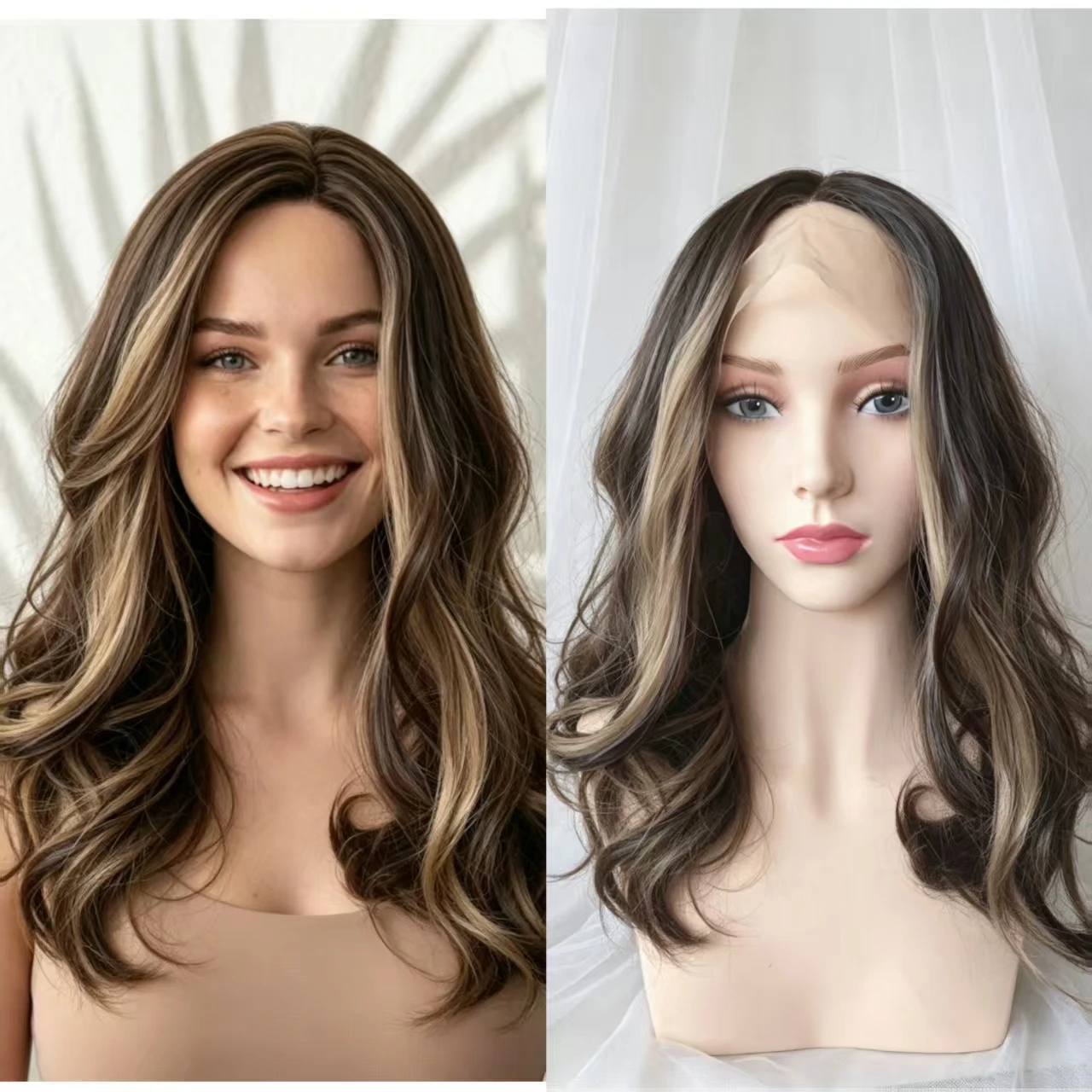 new-summer-arrival-brown-highlight-loose-wavy-synthetic-wig-16inch-middle-part-natural-heat-resistant-women-daily-dating-wear