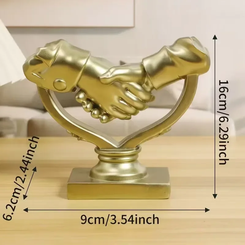 Modern Abstract Resin Sculpture for Office Desk Decor Creative Handmade Art Statue Business Meeting Room Interior Ornament