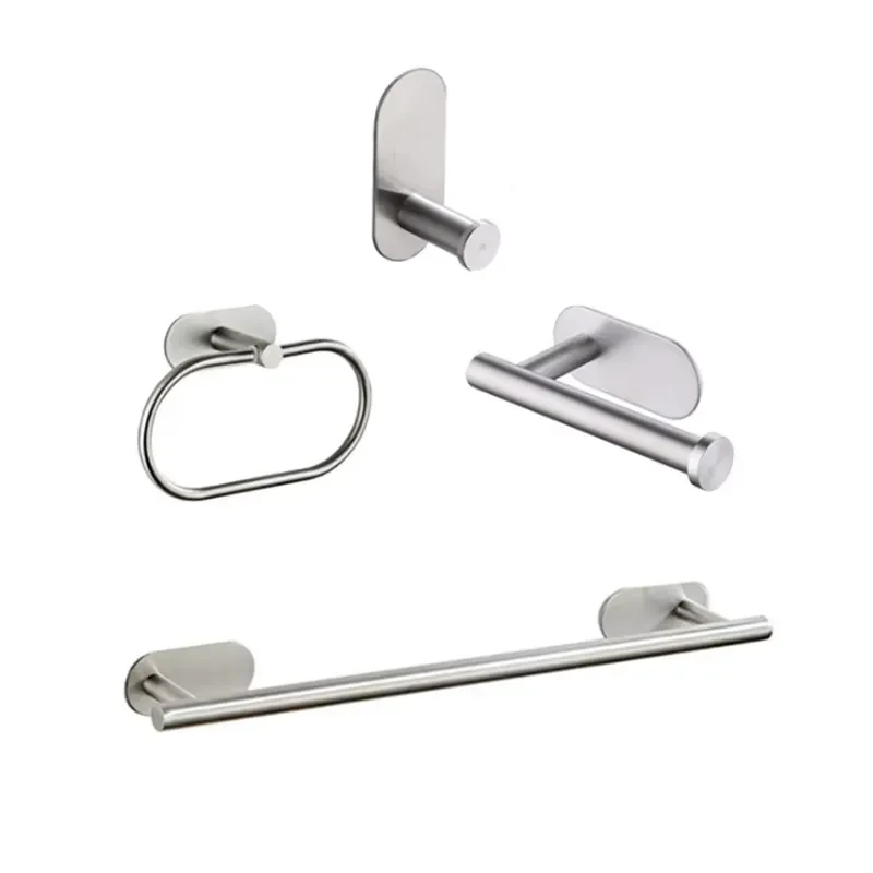 for-modern-black-bathroom-accessories-set-self-adhesive-stainless-steel-sanitary-hardware-brushed-surface-finish