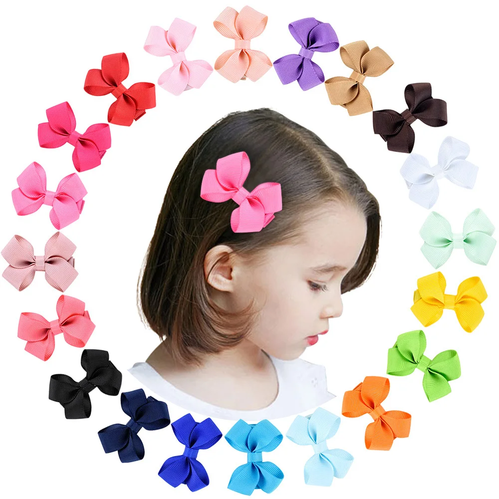 

2.3inch Grosgrain Ribbon Hair Bows Clip For Girls Hair Clip Hairgrips Barrettes Hair Accessories