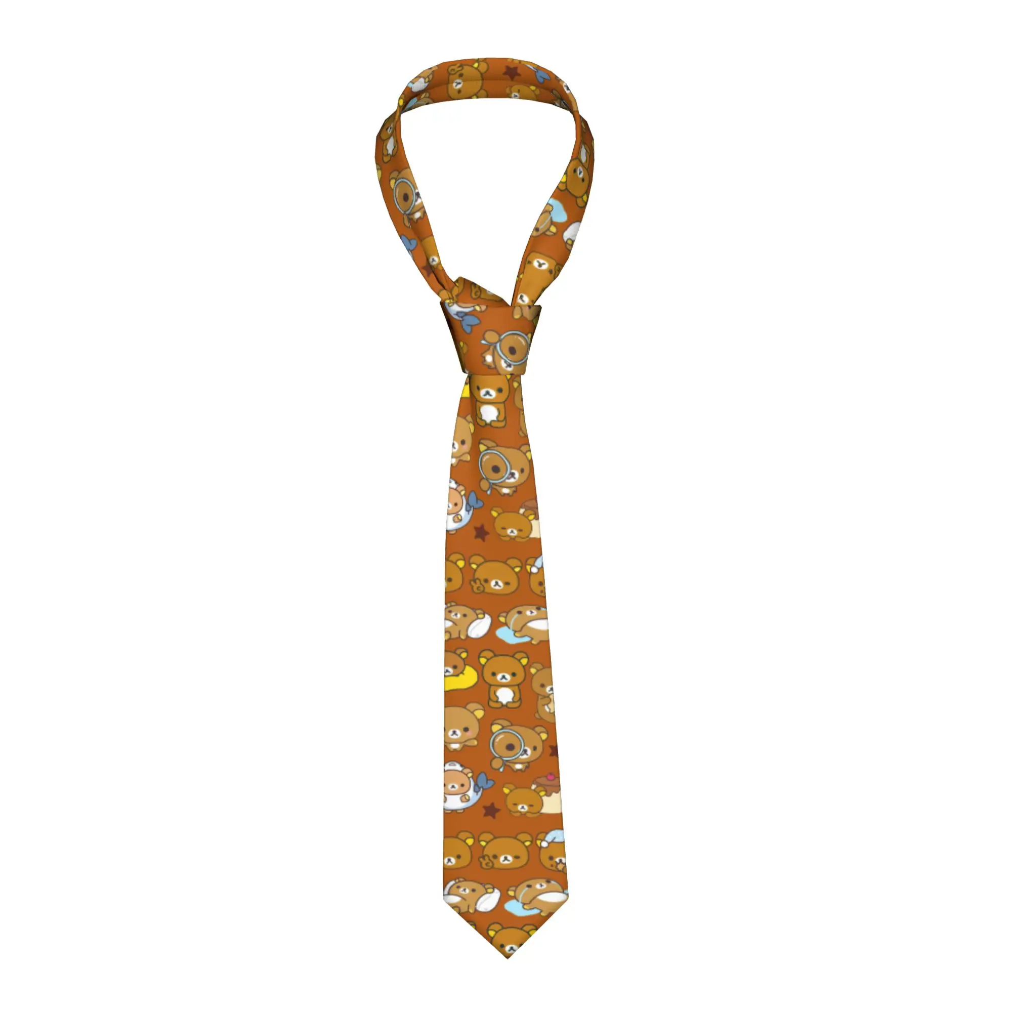 

Мужской галстук с мультяшным принтом R-Rilakkumaes для костюма на День Благодарения