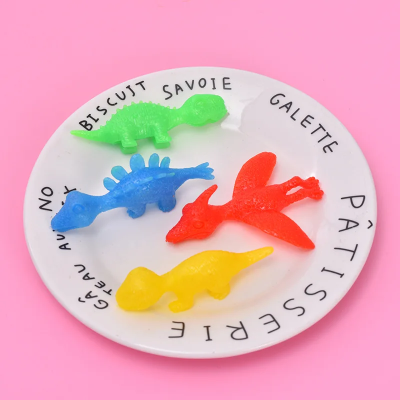 10/20/30 قطعة إصبع دارت تطلق ديناصور صغير الضغط لعبة لينة حفلة تفضل حفلة عيد ميلاد عيد الميلاد الحشو لعبة صغيرة #5