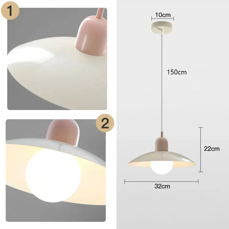 Nordic 10W LED Iron Art lampa wisząca luksusowa kremowa bryza restauracja stół do jadalni żyrandol minimalistyczne oświetlenie nowoczesna sala barowa