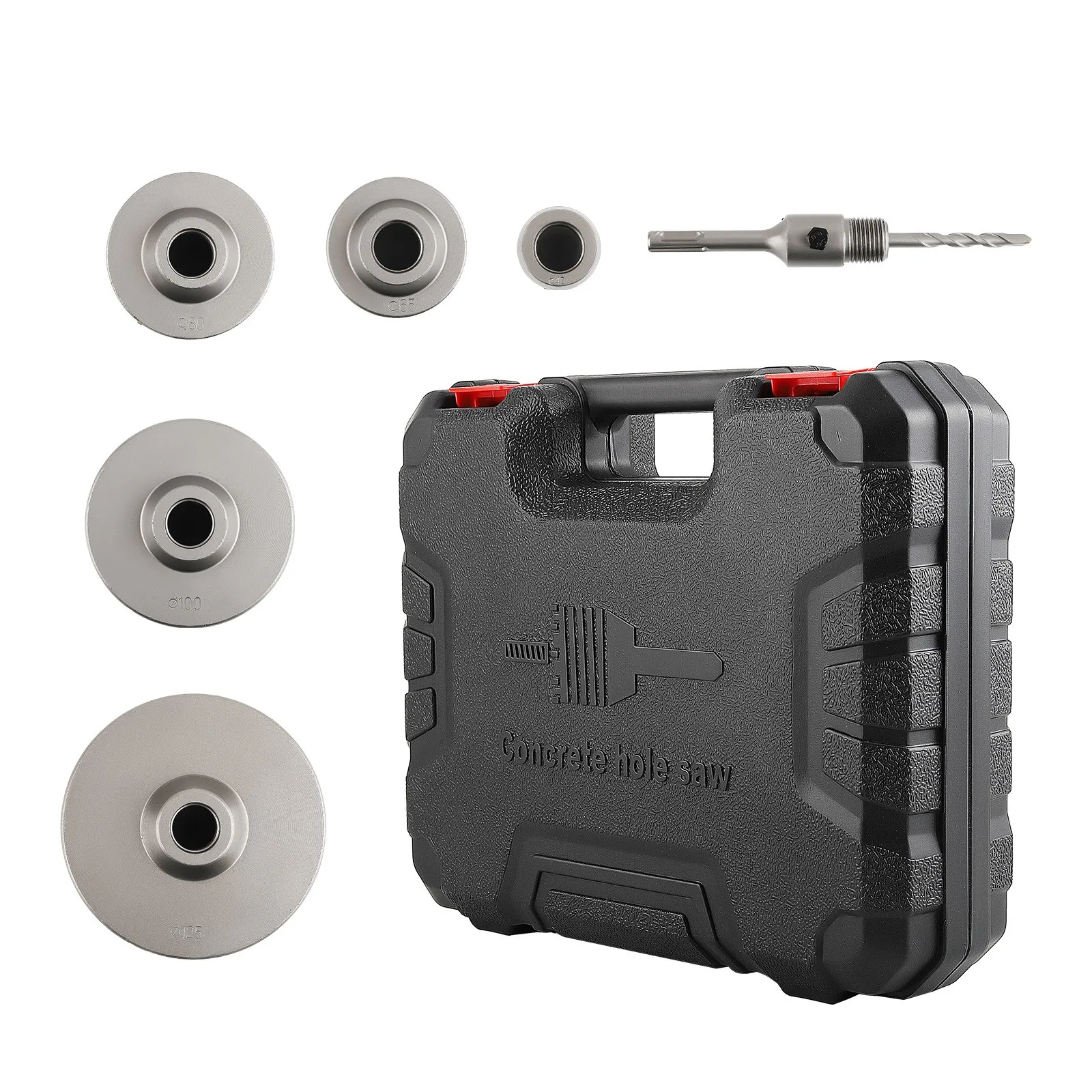 Concrete Masonry Hole Saw 6PCS with Center Bit for Water Pipe Heater
