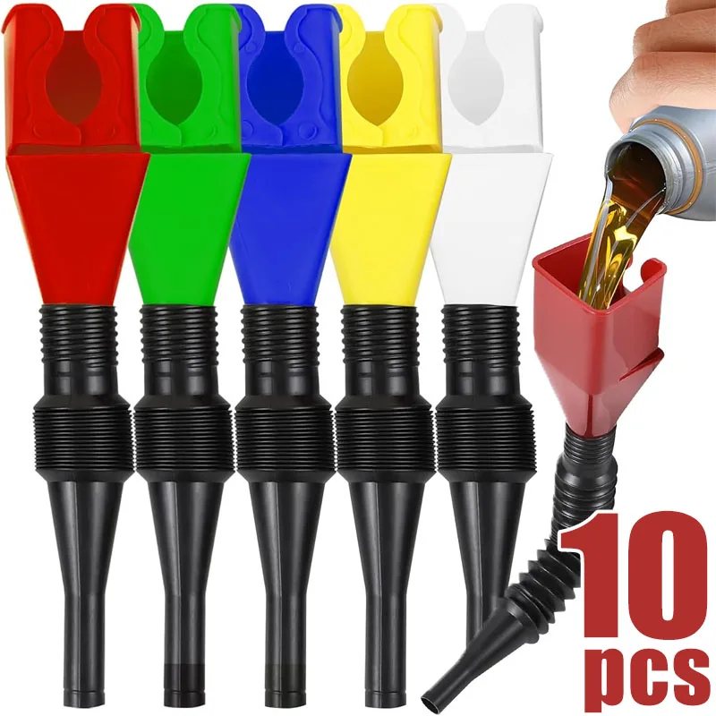 Car Refueling Funnel Foldable Engine Oil Funnel Tool Plastic Funnel Car Motorcycle Refueling Tool Auto Accessories