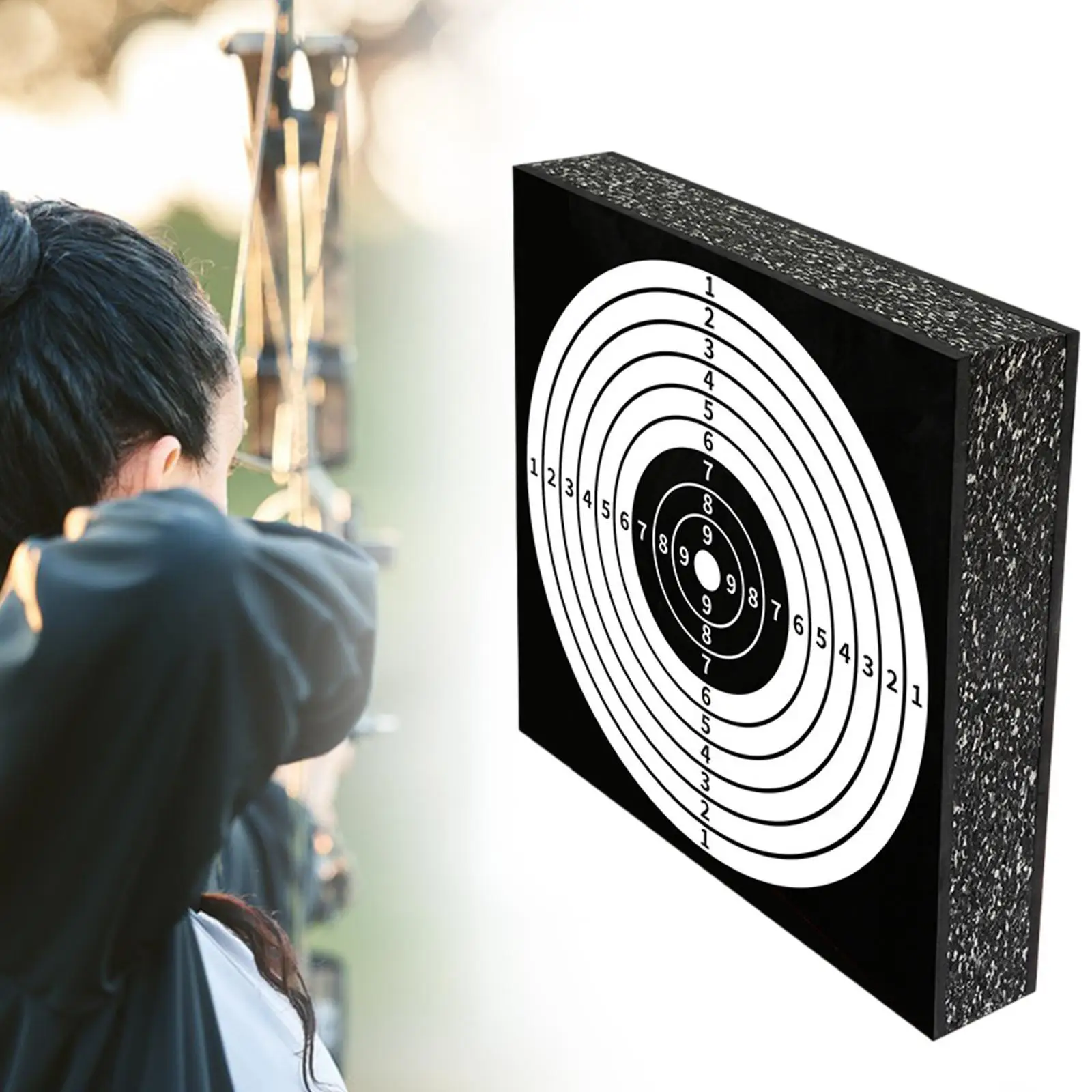 EVA Arrow Target Square Archery Target for Outdoor Activities Backyard Range