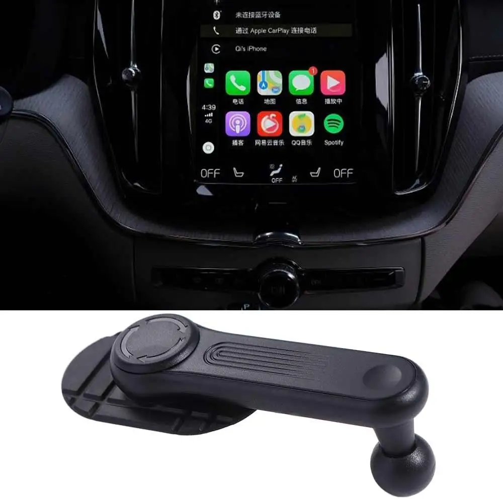 

Car Cellphone Holder 17mm Ball Head 17mm Ball Head Base Adhesive Nano Sticker Base Black ABS Car Phone