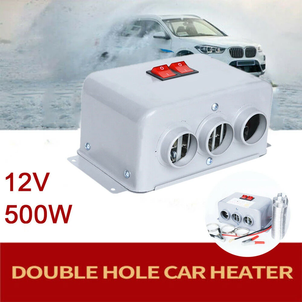 500W 12V Car Heater Portable Fan Demister Defroster Heating Warmer Windscreen