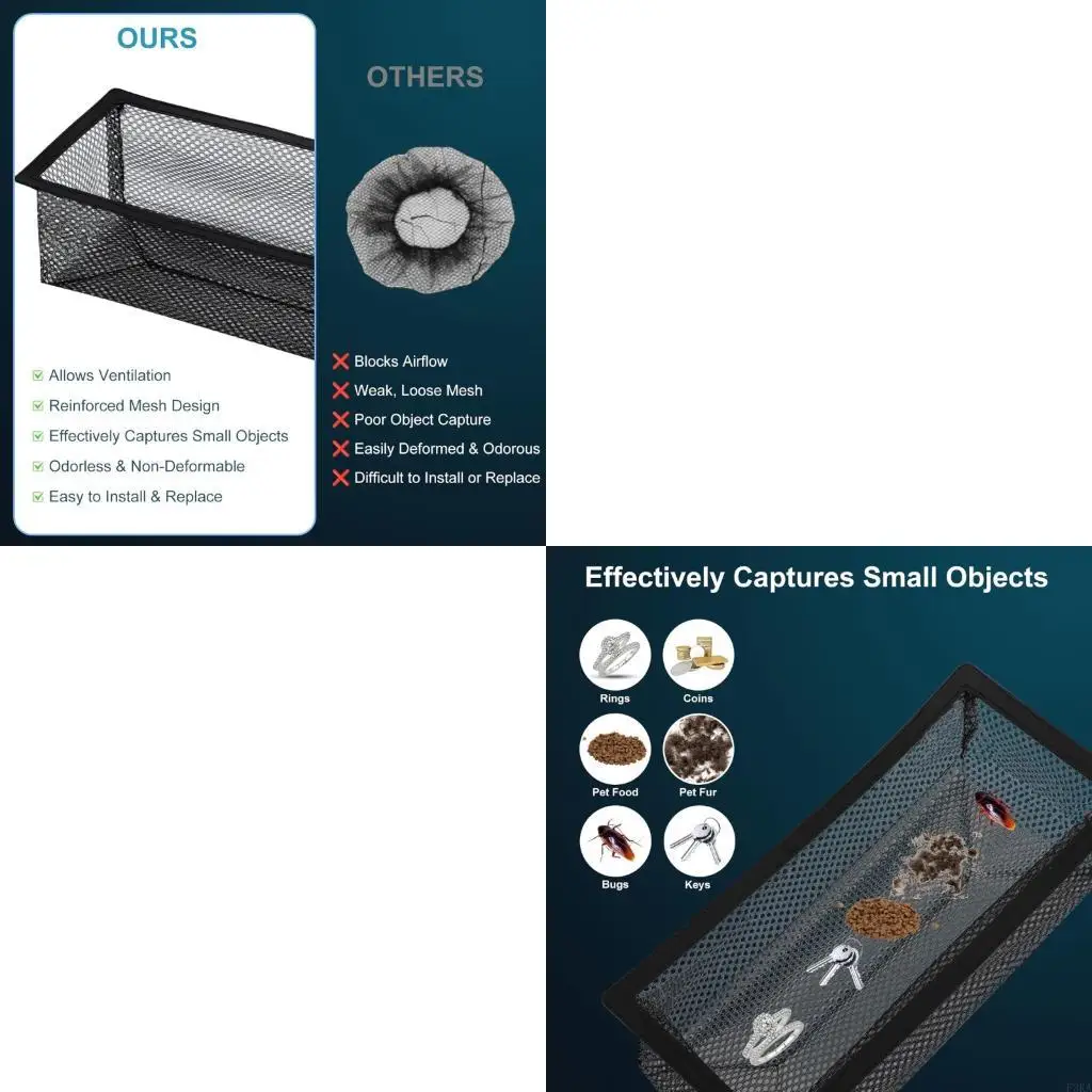 

6PCS Carbon Steel Vents Guard for 4X10 Inch Airflows Systems Debris Prevention