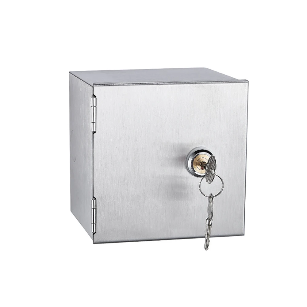 Waterproof Stainless Steel Outdoor Electric Box Lock with Protective Cover for Socket Safety and Long Term Use
