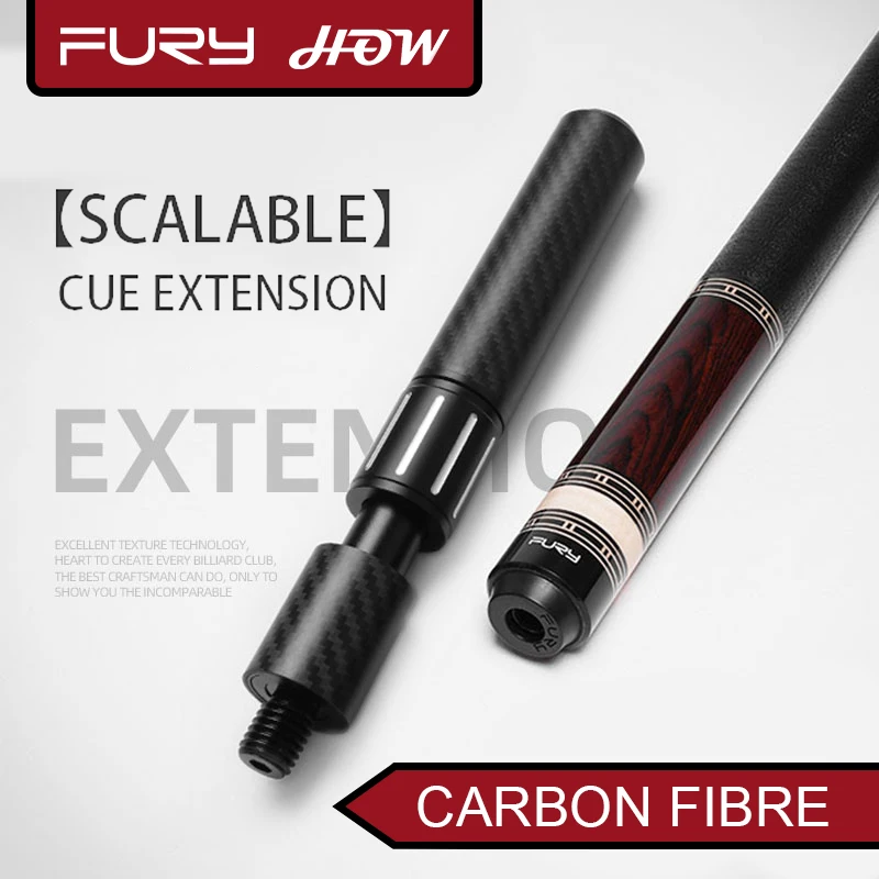 Scalable Cue Extension Extender TY Brand For Fury Or HOW Pool Cue Billiards Accessories High Quality Professional