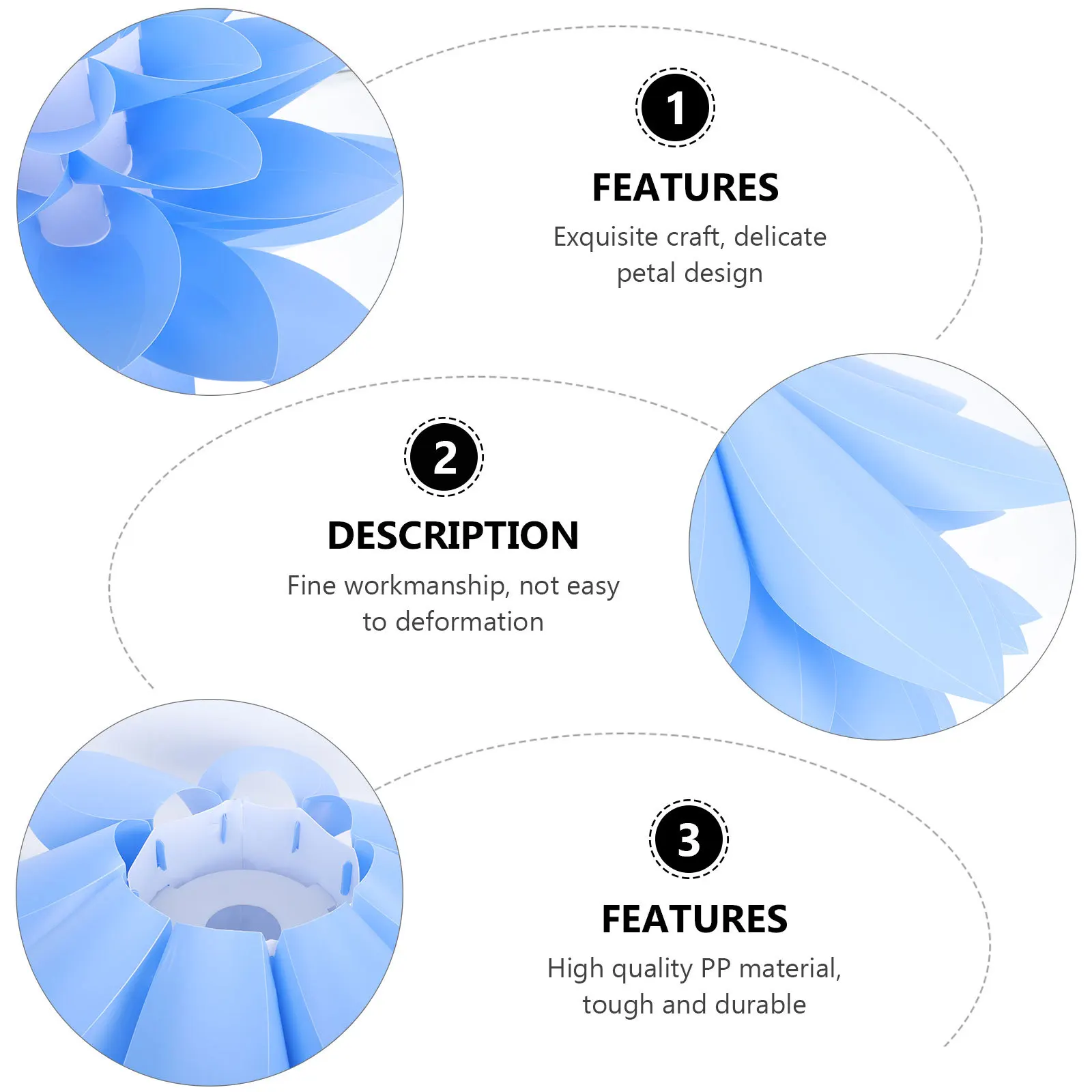 

Lotus-Shaped Lampshade Six-Layer Light Cover For Bedroom Home Decor Durable Ceiling Lamp Accessory Stylish Chandelier