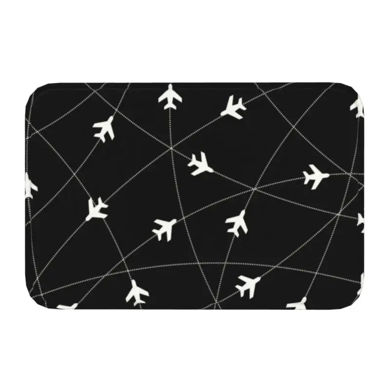 Custom Air Traffic Controllers Doormat Non-Slip Entrance Bathroom Kitchen Door Floor Mats Fighter Pilot Aircraft Rug Carpet