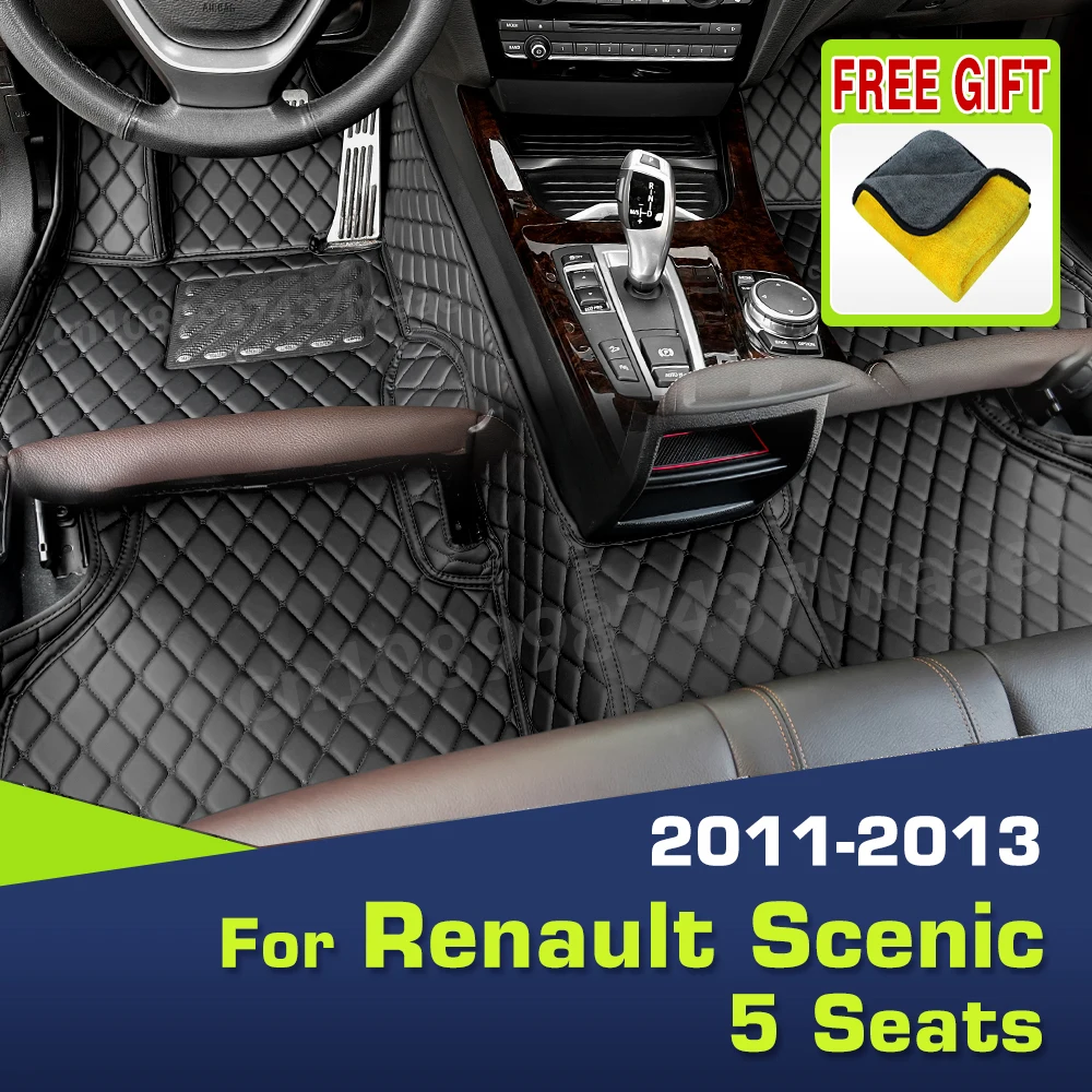 

Автомобильные коврики для Renault Scenic (FIVE SEAT) 2011 2012 2013, пользовательские автомобильные подушечки для ног, автомобильный ковер, аксессуары для интерьера