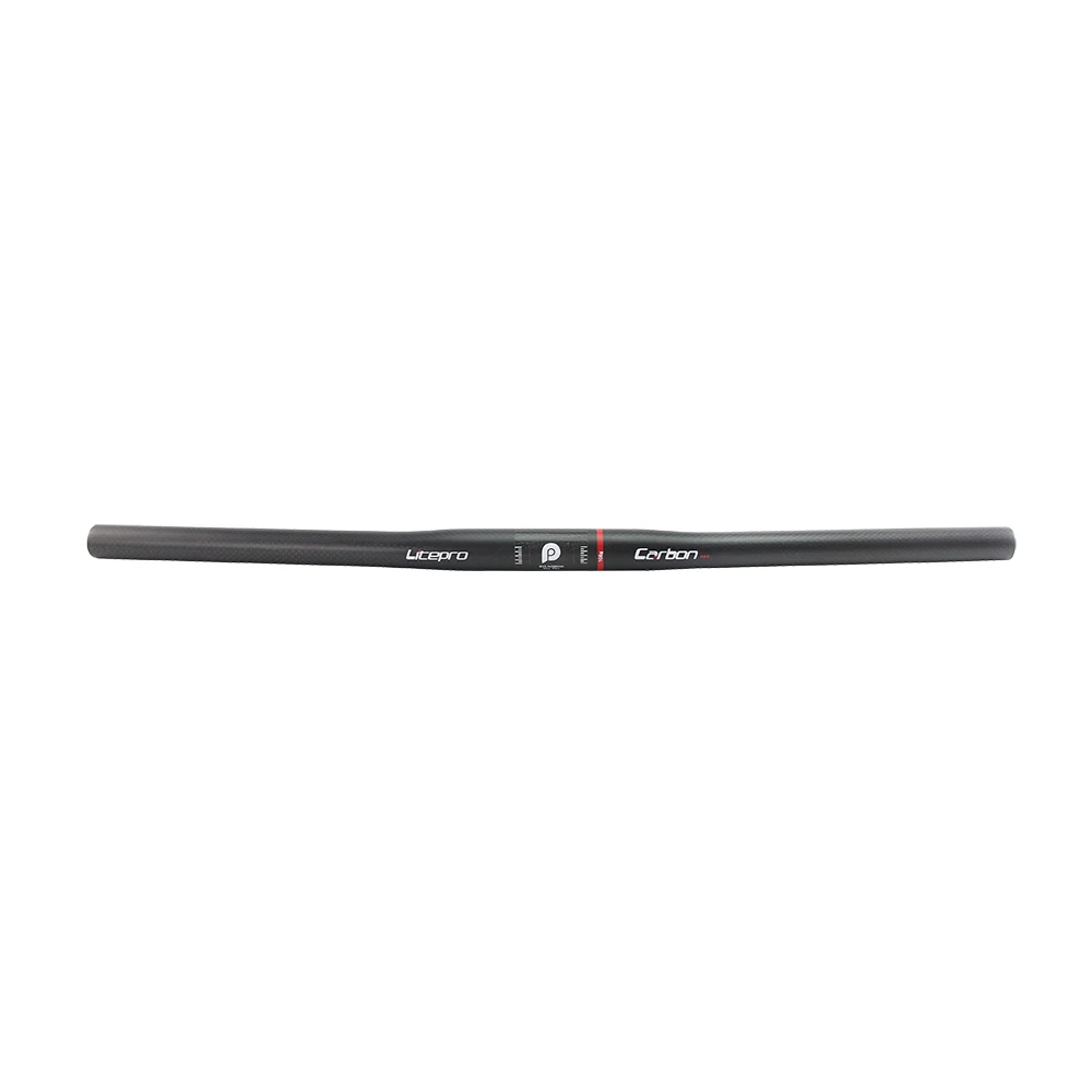 Litepro Folding/BMX 25.4mm 580mm Carbon Handlebar MTB Handlebar Flat Or Rise Carbon Fiber Ultralight Bicycle Handlebar Foldable