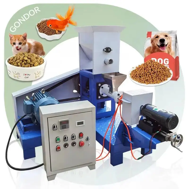 Floating Cat Dog Animal Pet Extruder Price Feed Pellet Make Processing Machine For Fish Food