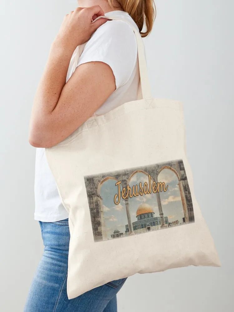 

Beautiful Jerusalem Dome of The Rock Word Art Design Tote Bag Woman shopper bag bag for beach