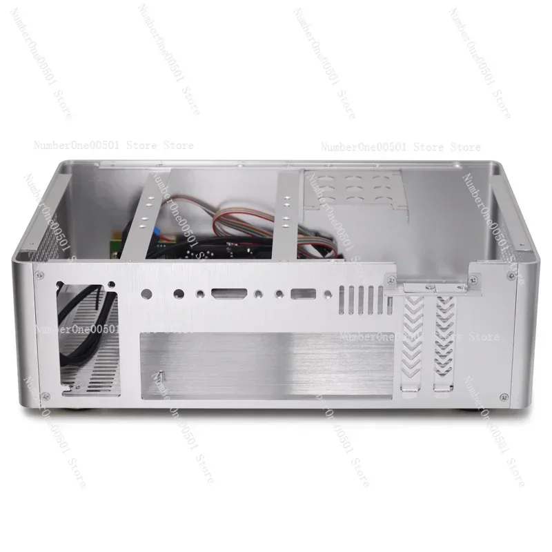 

Корпус для мини-ПК 9001, полностью алюминиевый, горизонтальный, ITX/MATX, для блока питания 1U 250 Вт, для настольного компьютера